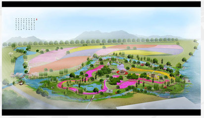 江西瑞昌廬山花海主題公園景觀節點設計_中藝盛景設計機構:從事園林景觀 .